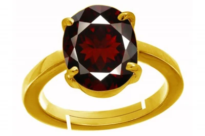 Hessonite - Gomed Ring For Rahu
