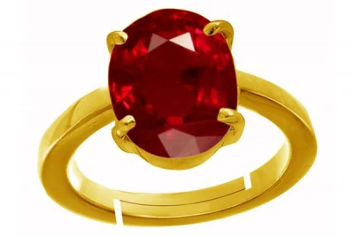 Manikya Ratna Ring For singh Rashi In Panchdhatu