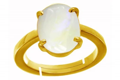 Opal Ratna Ring For tula Rashi In Panchdhatu