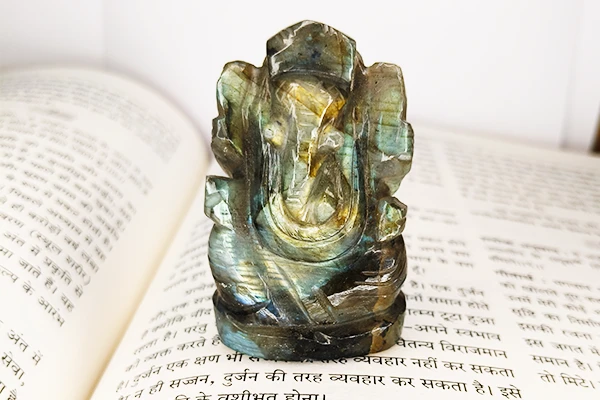 Lord Ganesha Labradorite Murti