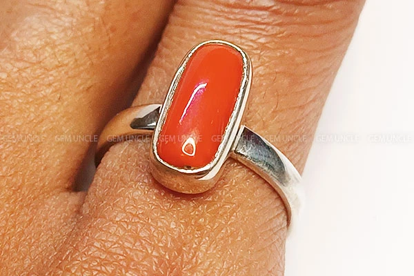 moonga stone ring