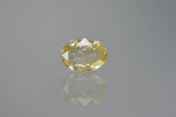 Yellow Sapphire Stone (Pukhraj Stone) Sri Lanka - 2.90 Ratti