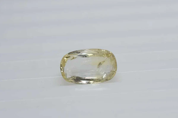 Yellow Sapphire Stone (Pukhraj Stone) Sri Lanka - 4.31 Ratti