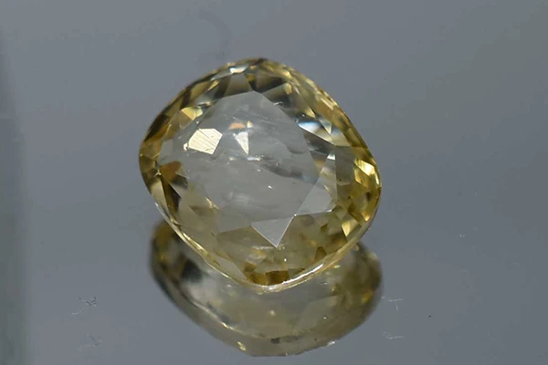 Yellow Sapphire Stone (Pukhraj Stone) Sri Lanka - 6.02 Ratti