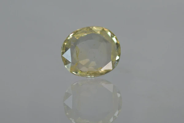 Yellow Sapphire Stone (Pukhraj Stone) Sri Lanka - 8.64 Ratti